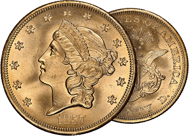 1857-S $20